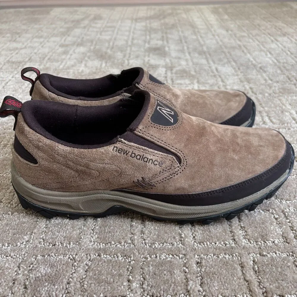 New Balance 756v2 Slip-on Walking Hiking Shoes Mens 8 Brown Tan Suede Outdoor
